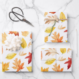 Automne Feuilles Terracotta Brown Boho Motif