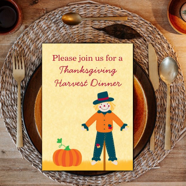 Automne Field Thanksgiving Invitation (Autumn Field Thanksgiving Invitation)
