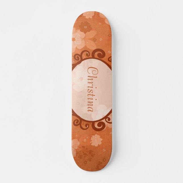 Automne Fleurs Comp Skateboard (Devant)