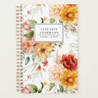 Automne Fleurs d'aquarelle et Motif de verdure