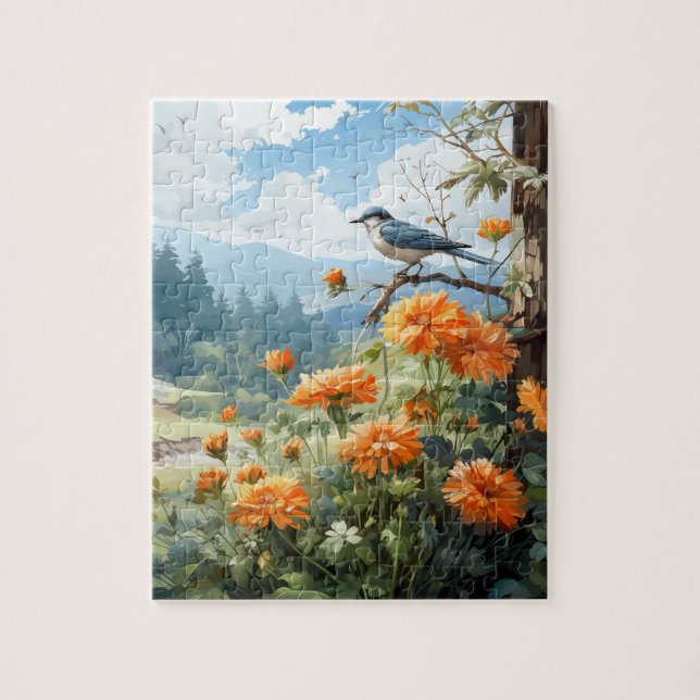 Automne Fleurs Marigold Puzzle 110 Pcs. 20,5 cm x  (Vertical)