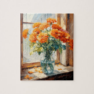 Automne Fleurs Marigold Puzzle 110 Pcs. 20,5 cm x 