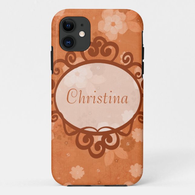 Automne Fleurs Mate ID™ iPhone 5 Coque (Dos)