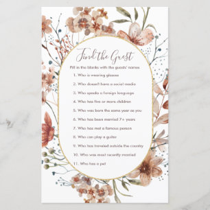 Automne Fleurs sauvages Trouvez le jeu Invité