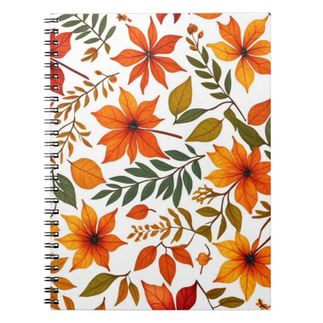 Automne Florales et Carnet Feuille (Devant)
