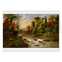 Automne Forêt d'automne Rivière Robert Duncanson D