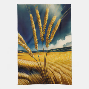Automne Harvest Prairie Gold Serviettes de cuisine