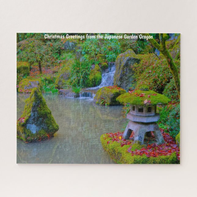 Automne Jardin japonais Oregon. Jigsaw Puzzle (Horizontal)