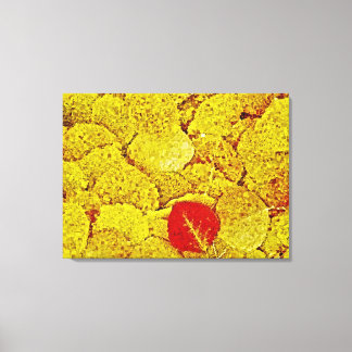 Automne Jaune - Peinture Art Toile Enveloppé