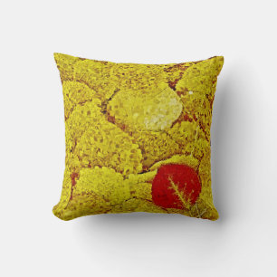 Automne Jaune - Peinture Coussin Art