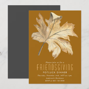 Automne Leave Friendsgiving Invitation