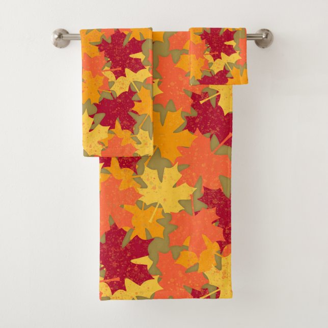Automne Maple Feuille Motif  (En situation)