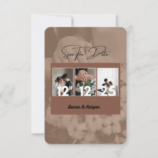 Automne Mariage à thème Enregistrer la carte de da