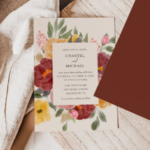 Automne Mariage Invitation