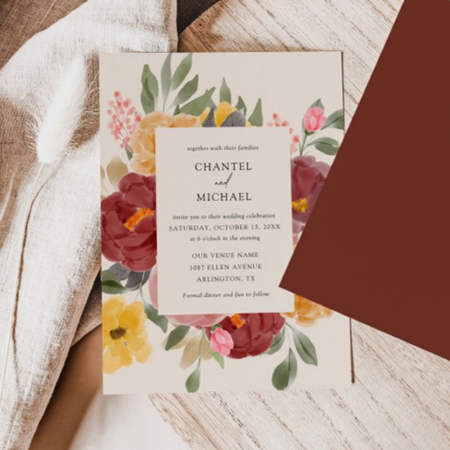 Automne Mariage | Invitation (Available for print and instant digital download!)