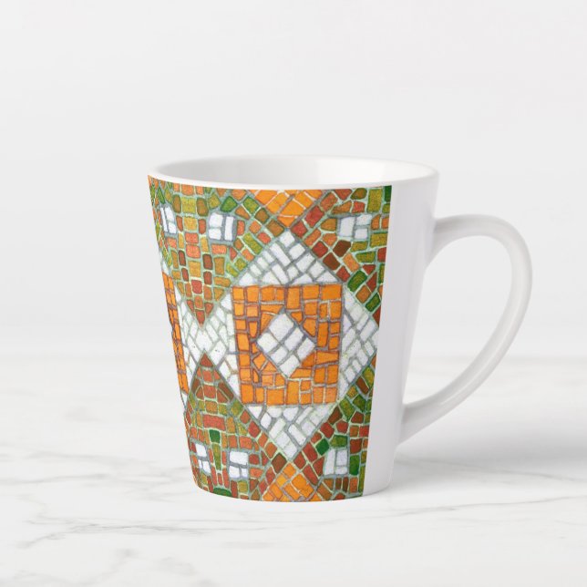 AUTOMNE MOSAIC Latte Mug (Droite)