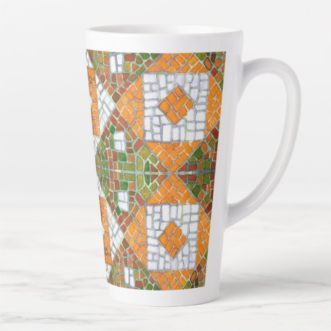 AUTOMNE MOSAIC Tall Latte Mug (Droite)