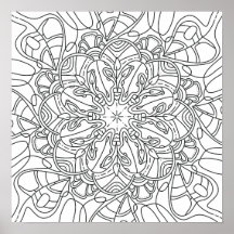 Automne paisible : Affiche de coloriage de feuilla