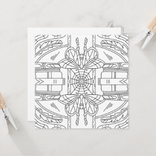 Automne paisible : Moth dans la carte de coloriage