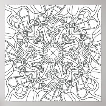 Automne paisible : Poster coloriage du feuillage d