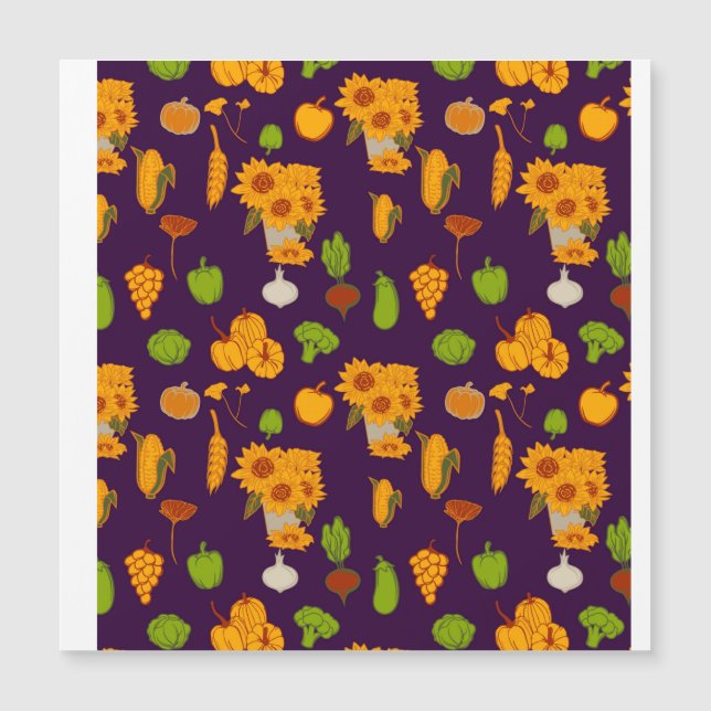 Automne Récolte Saine Veggie Et Fruits Jeter Pi (Devant)