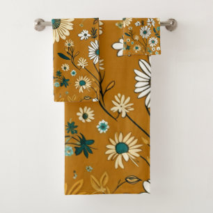 Automne Retro Boho Mustard Motif