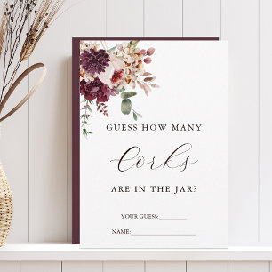 Automne Romance Devine Combien De Corks Carte De J