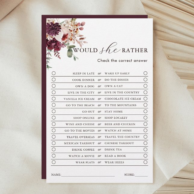 Automne Romance Floral Voudrait-Elle Plutôt Jouer (Créateur téléchargé)