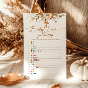 Automne rustique douche nuptiale émoticônes jeu