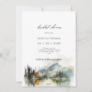 automne rustique hiver forêt nuptiale invitation