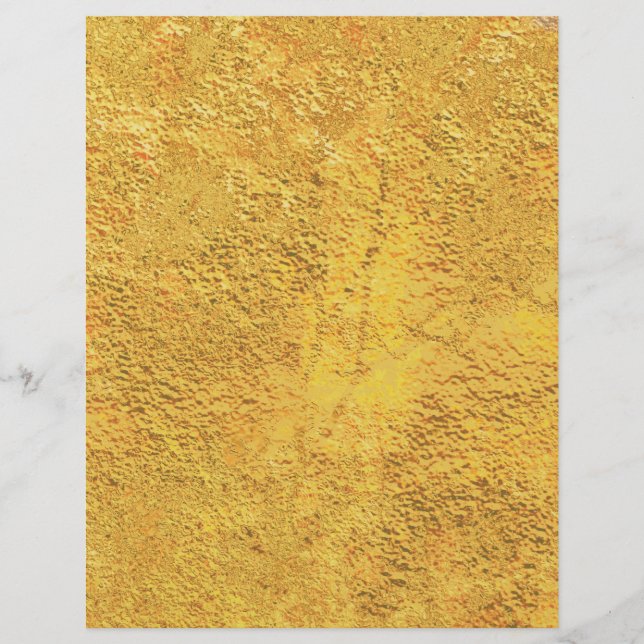 Automne Rustique Texture Gold Scrapbooking (Devant)