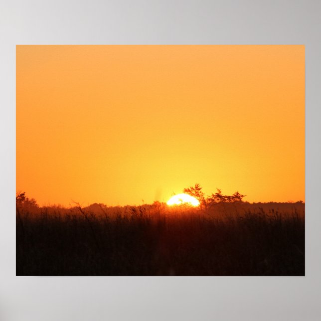 Automne Sunrise Breaks 20x16 Poster Imprimer Mur A (Devant)