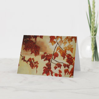 Automne Sunrise Carte de voeux Artiste Alison Galv