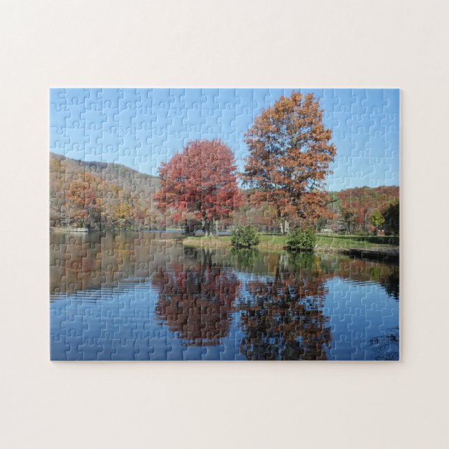 Automne Sur Le Puzzle Du Lac 10x14 (Horizontal)