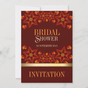 Automne Terre Amour Nuptiale Douche Invitations