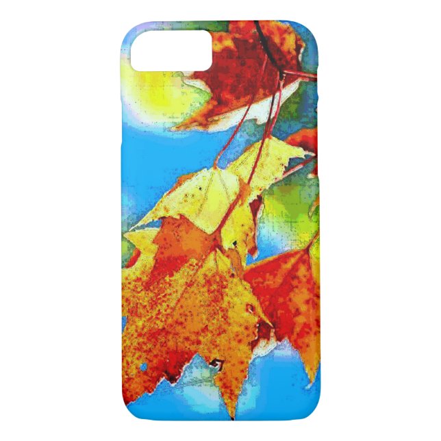 Automne Tomber Feuille iPhone 7 Coque (Dos)