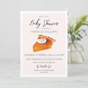 Automne Traitements Baby shower Invitation