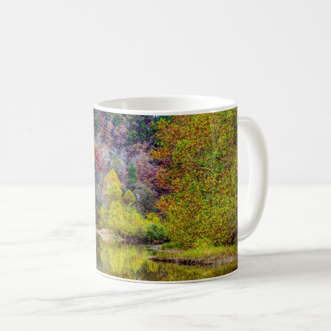 Automne Tranquillité café Mug (Devant droit)