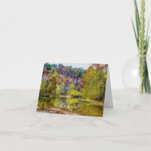 Automne Tranquillité Carte de remerciements