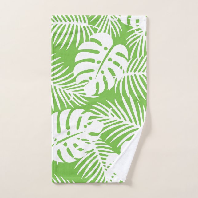 automne tropical, motifs de feuilles d'été (Serviette à main)