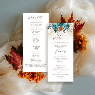 Automne Turquoise Burnt Orange Chic Mariage de aut