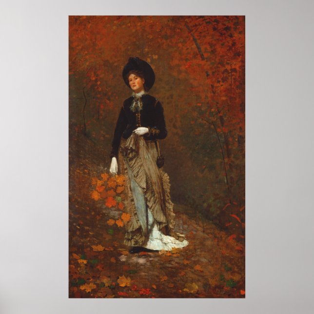Automne - Winslow Homer Fine Art Poster (Devant)