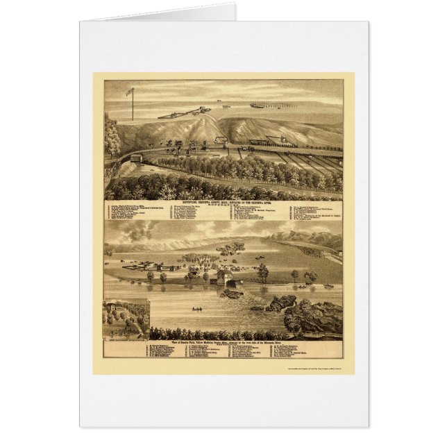 Automnes de granit, carte panoramique de manganèse (Devant)