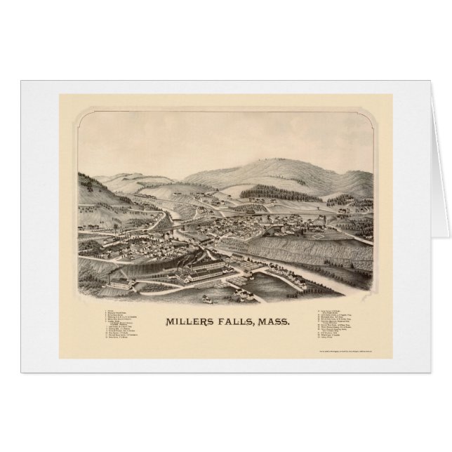 Automnes de millers, carte panoramique de mA - (Devant horizontal)