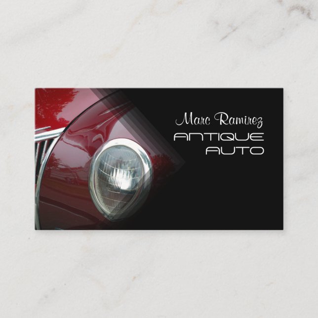 Automobile, cartes de visite photo (Devant)