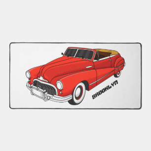Automobile classique rouge 1948