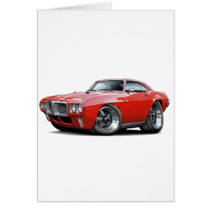 Automobile rouge Firebird 1969