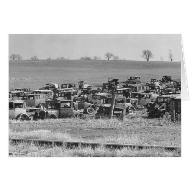 Automobiles abandonnés, 1935 (Devant horizontal)