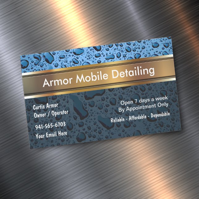 Automotive Mobile Detail Magnets d'affaires (Créateur téléchargé)