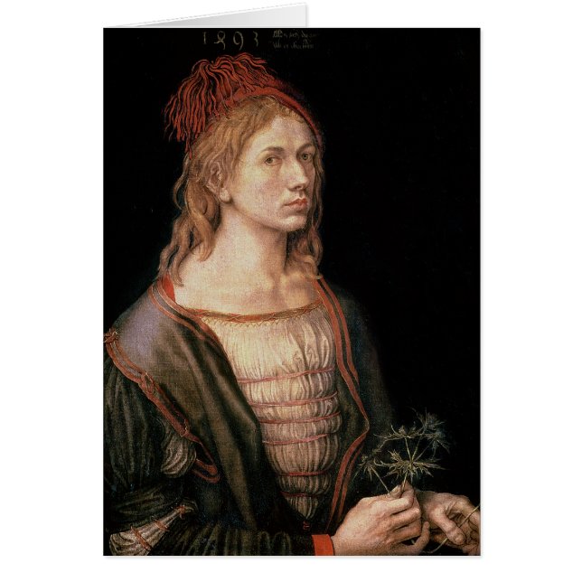 Autoportrait avec un chardon, 1493 (Devant)